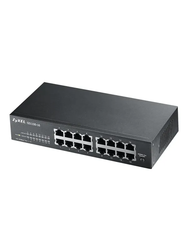 ZyXEL GS1100-16 - switch - 16 ports - rack-mountable