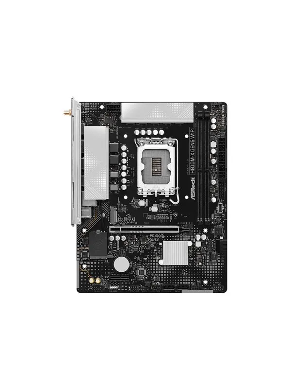 ASRock H810M-X Gen5 WiFi - motherboard - micro ATX - LGA1851 Socket - H810 Hovedkort - Intel H810 - Intel LGA1851 socket - DDR5 RAM - Micro-ATX