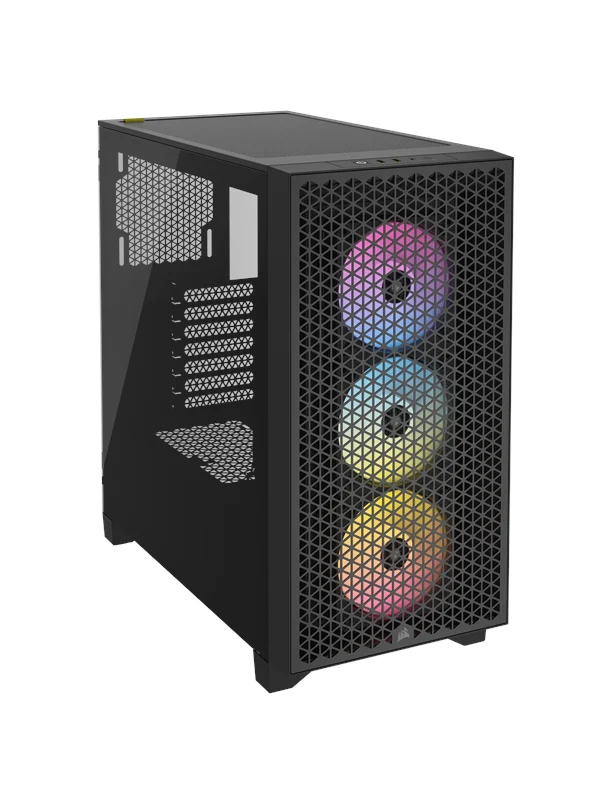 Corsair 3000D RGB AIRFLOW TG - Black - Kabinett - Miditower - Svart