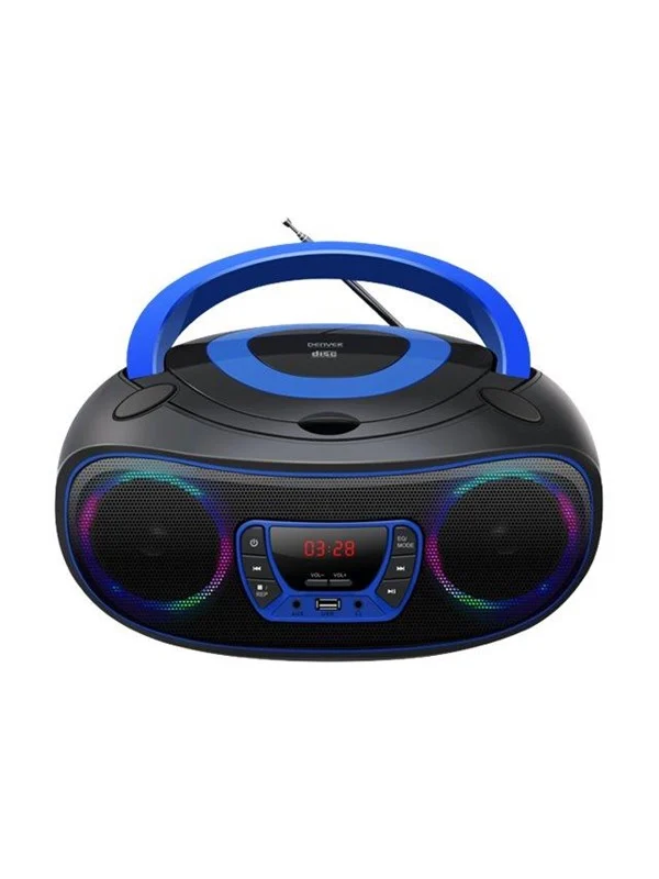 DENVER TCL-212BT - Blue - Boombox - CD - FM - USB - Bluetooth