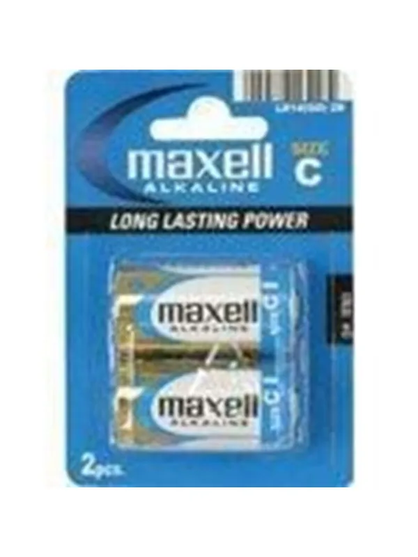 Maxell Battery - Alkaline C - 2 Pack