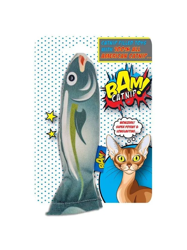Bam ! - Toy with Catnip - 16 cm - Fish - (503319005943)