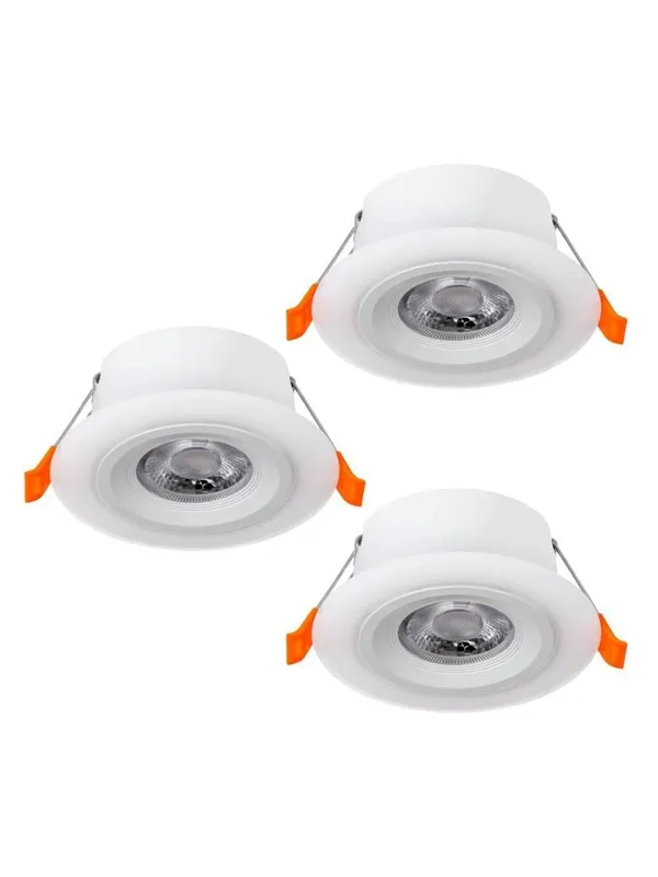 EGLO CALONGE recessed spotlight Ø100 mm white 3-pack