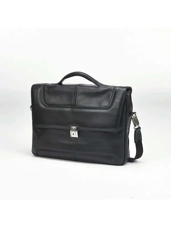 Samsonite Computer bag SIDAHO 15.6" Portfolio Leather Black