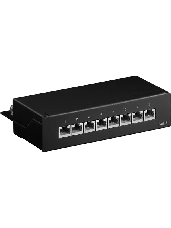 Pro CAT 6 Mini/Desktop Patch Panel 8 Port