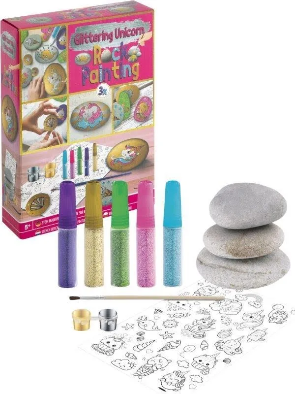 Hobby Mate Stone painting. Hobby kit. UNICORN