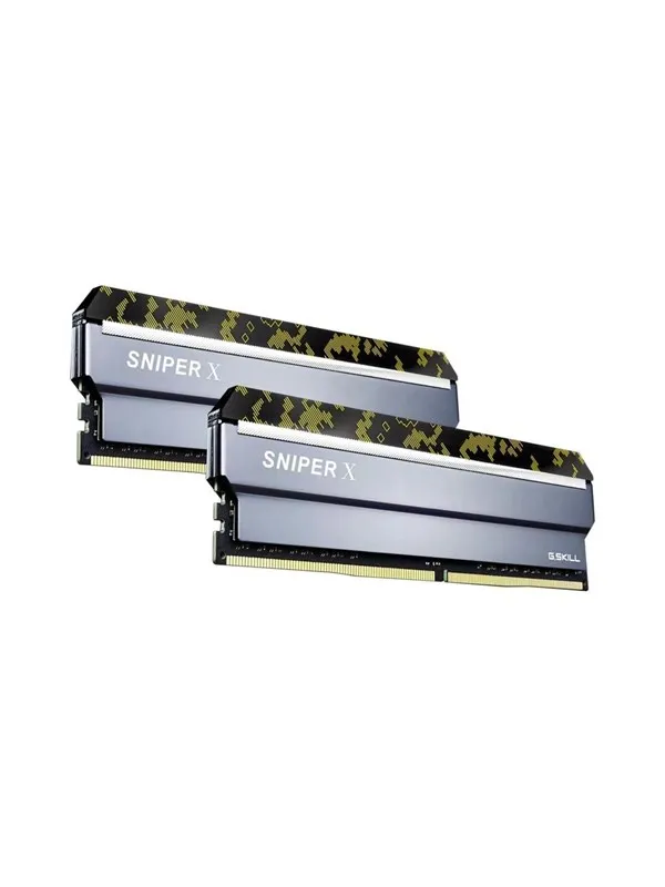 G.Skill Sniper X DDR4-2666 - 16GB - CL19 - Dual Channel (2 pcs) - Intel XMP - Sølv