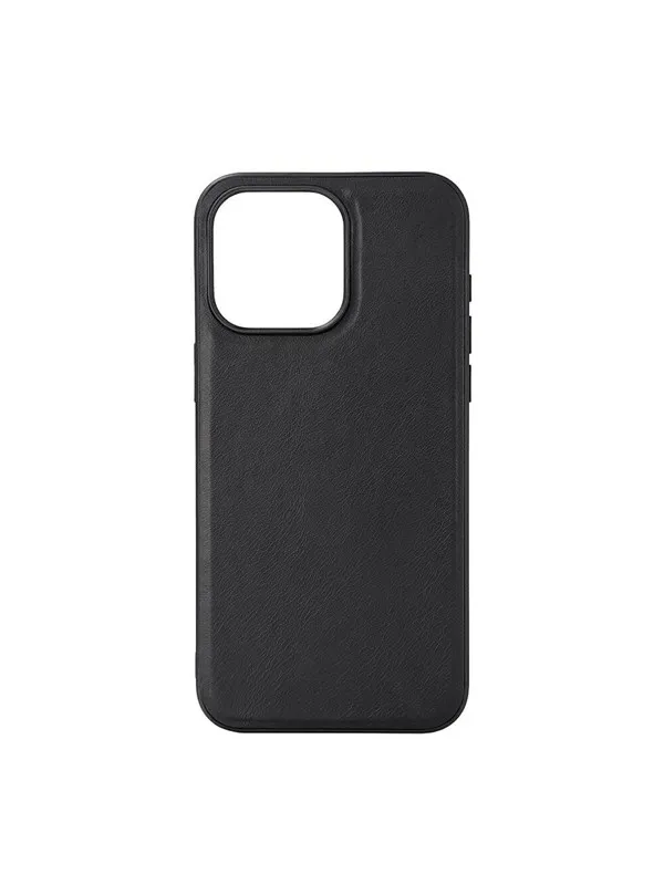 Buffalo Phone Case Leather Magseries Black - iPhone 15 Pro Max