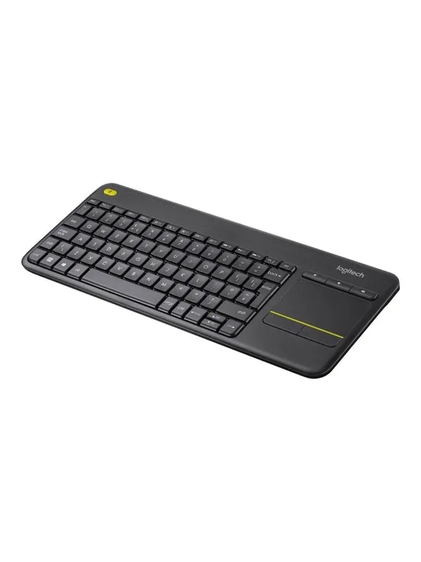 Logitech K400 Plus Ergonomic Wireless Touch - Tastatur - Engelsk (Storbritannia) - Svart