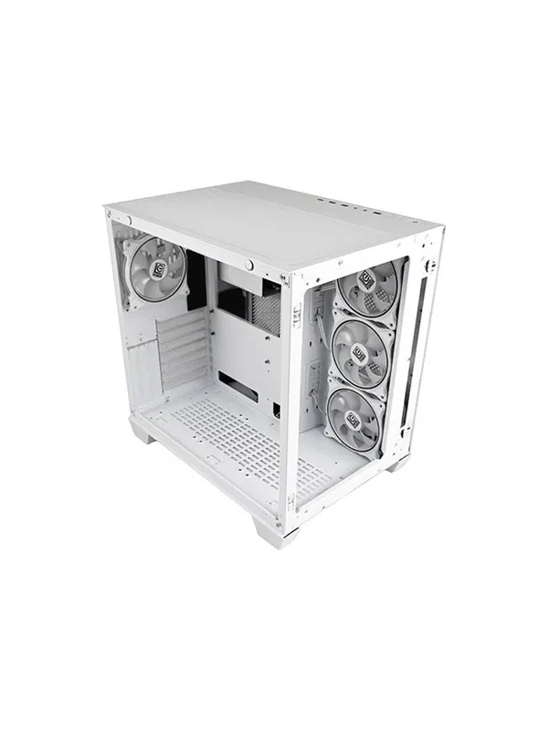 LC Power Gaming 807W Stormwatch_X - Kabinett - Tower - Hvit