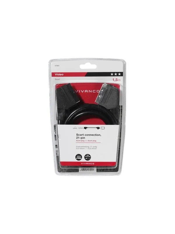 Vivanco 47/30 15 - video / audio cable - 1.5 m