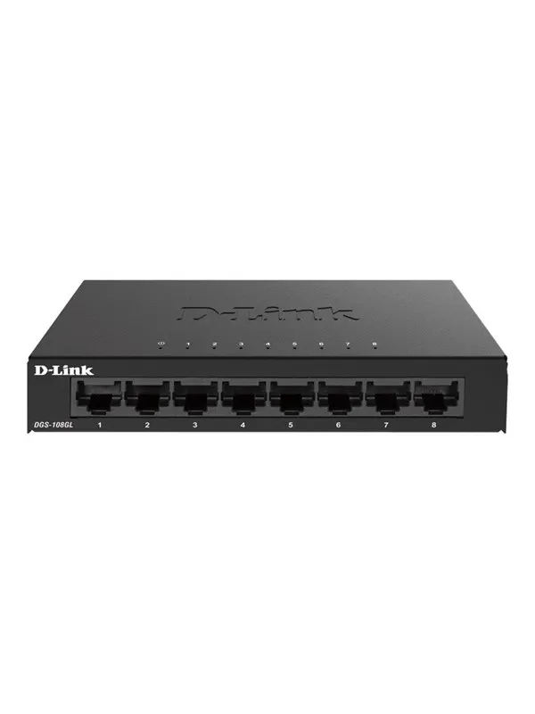 D-Link DGS-108GL 8-Port Gigabit Unmanaged Desktop Switch