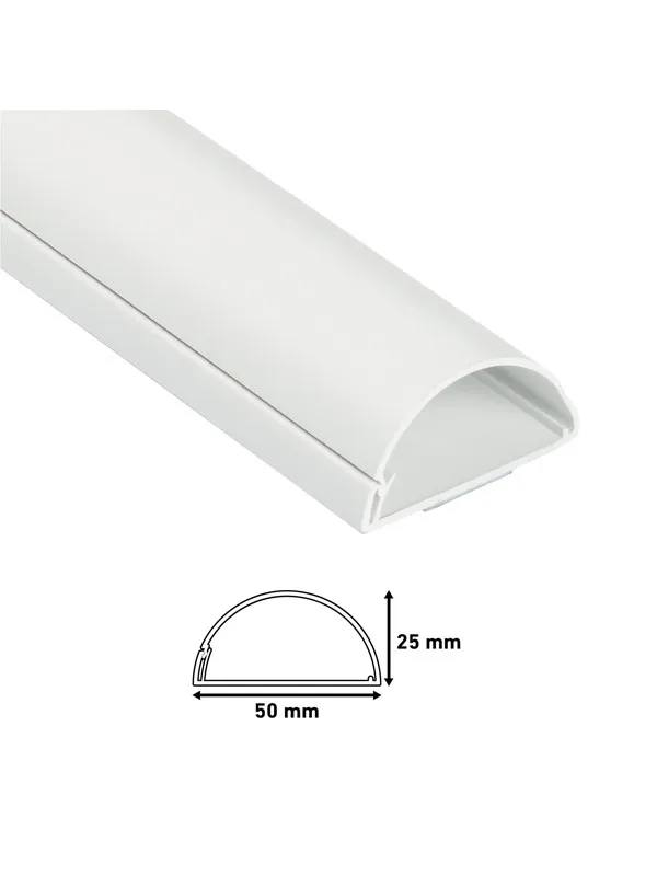 D-LINE D-profile Cable Cover 50x25mm 1x1m White