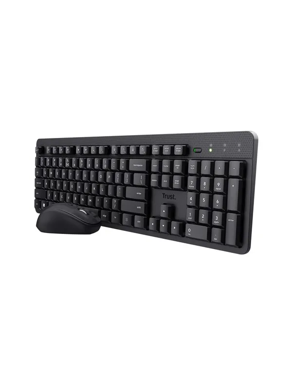Trust Ody II Silent - Black - Tastatur & Mussett - Engelsk (USA) - Svart
