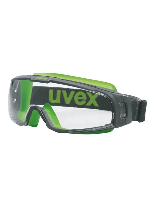Uvex u-sonic - safety goggles - grey lime