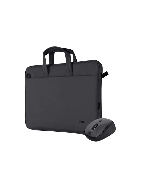 Trust Bologna - notebook carrying case + mouse - Black