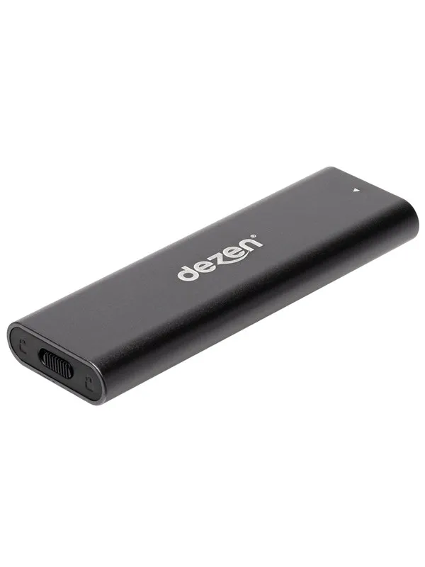dezen M.2 Premium NVMe Enclosure USB 3.2 Gen 1 - Svart/Romgrå