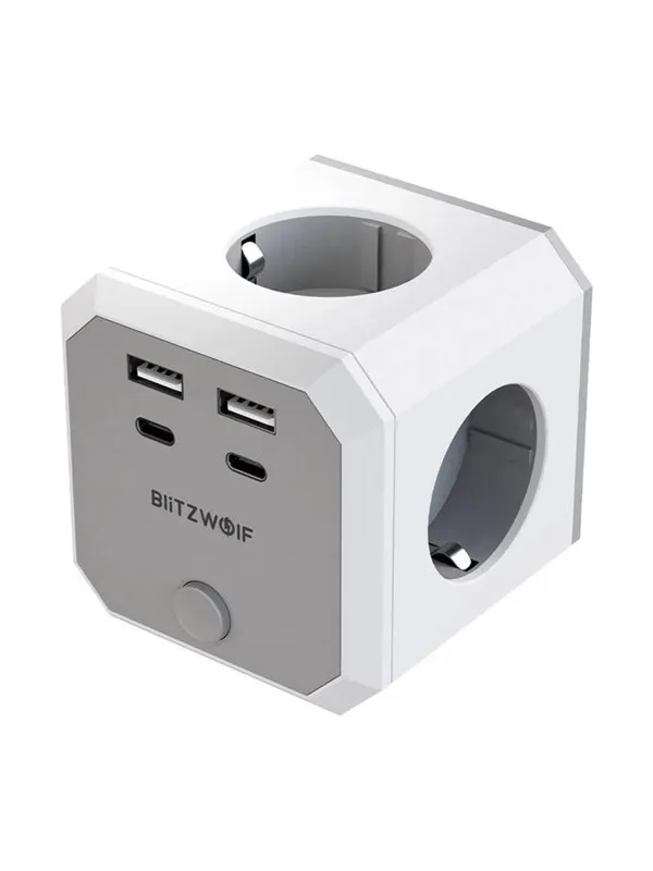 BlitzWolf BW-EC2 8-in-1 Power Cube 4xAC 2xUSB-A 2xUSB-C