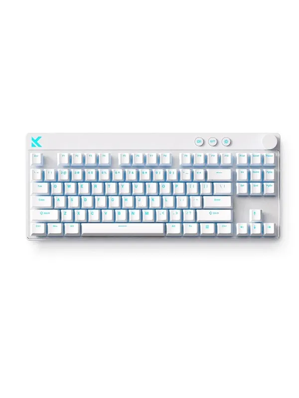 MCHOSE Mix 87 Mount Tai Magnetic Hall Effect - Gamingtastatur - Uten numpad - Engelsk (USA) - Hvit