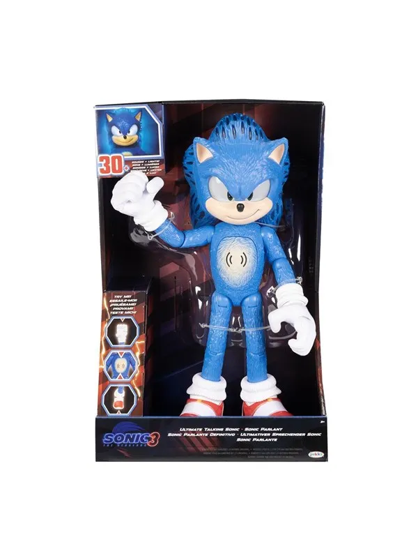 Sonic The Hedgehog 3 Movie 12" Feature Figure Ultimate Talking  12in