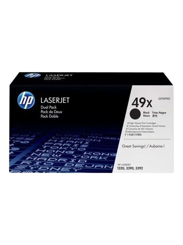 HP 49XD / Q5949XD - Black Laser Toner - Laser toner Svart