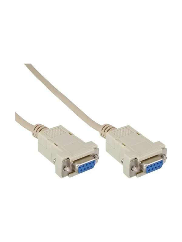 InLine - null modem cable - DB-9 to DB-9 - 2 m