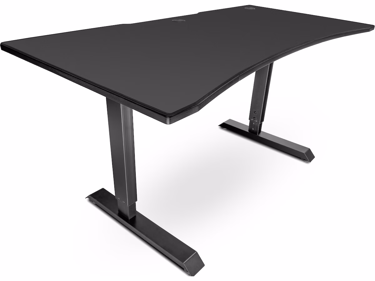 Svive Altair Gaming Desk matt sort med sorte sømmer