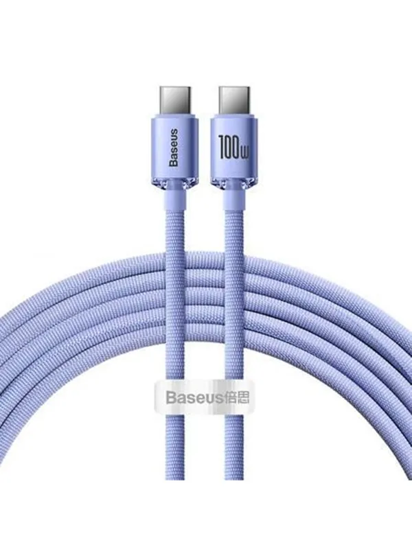Baseus Crystal Shine cable USB-C to USB-C 100W 2m (purple)