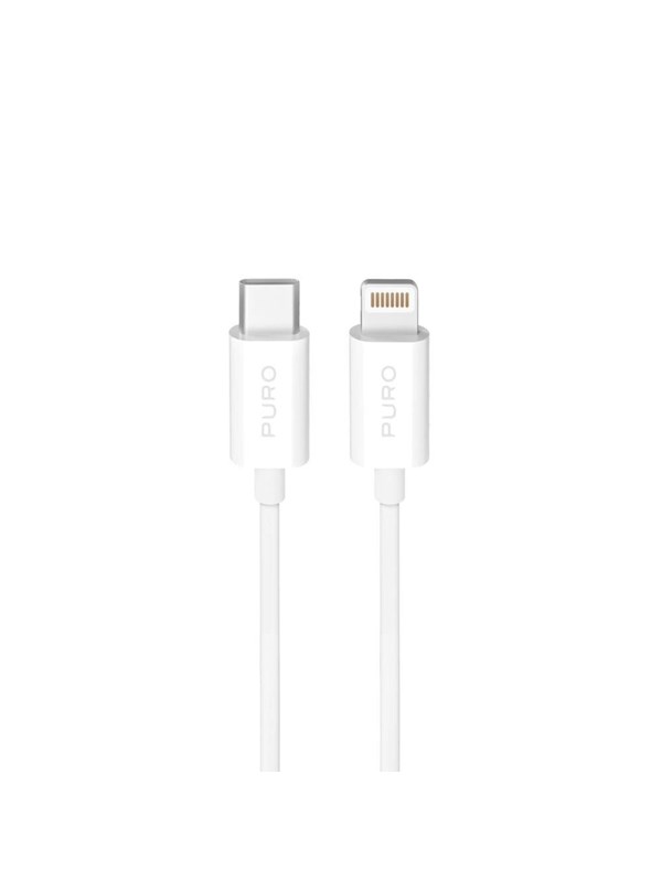 Puro TPE 20W USB-C - Lightning 2m cable - white