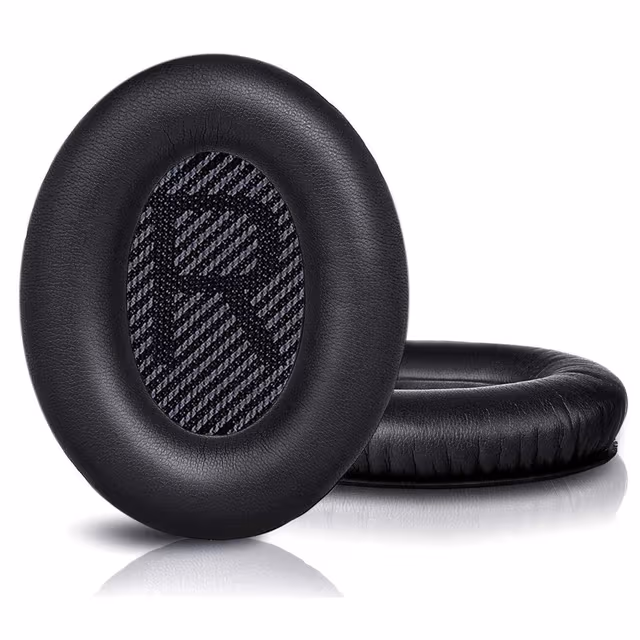 Øreputer for Bose QC35 I/II, QC25, QC15, QC 2 AE 2, AE 2i, AE 2w, SoundTrue, SoundLink Sort