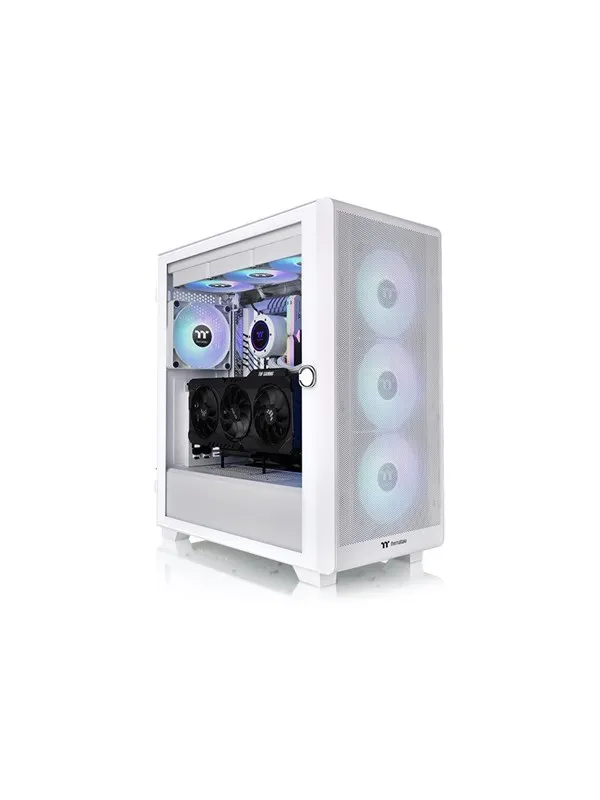 Thermaltake S Series S250 TG ARGB Snow - Kabinett - Tower - Hvit