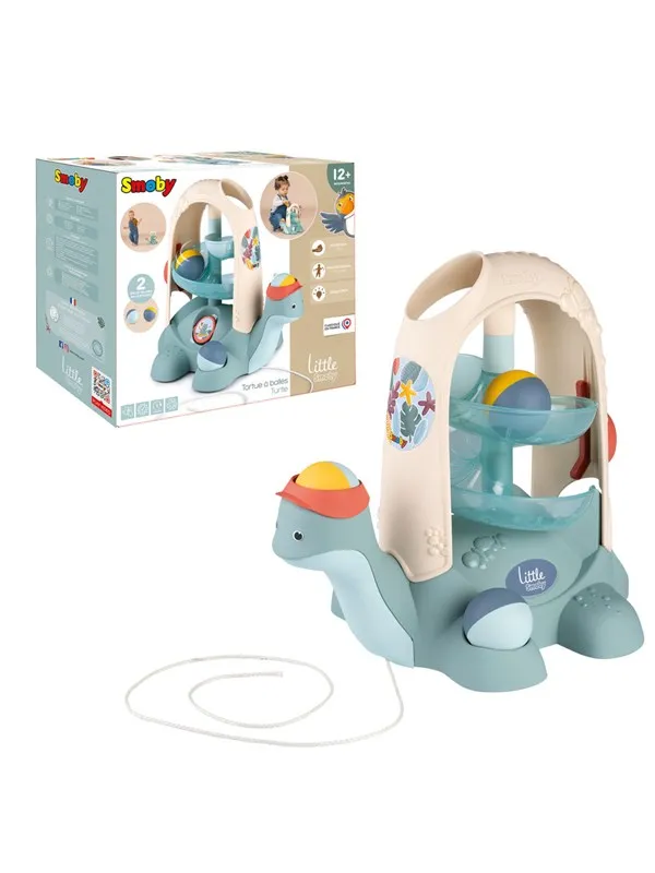 Smoby Little  Skilpadde Trekkeleke med Kulebane