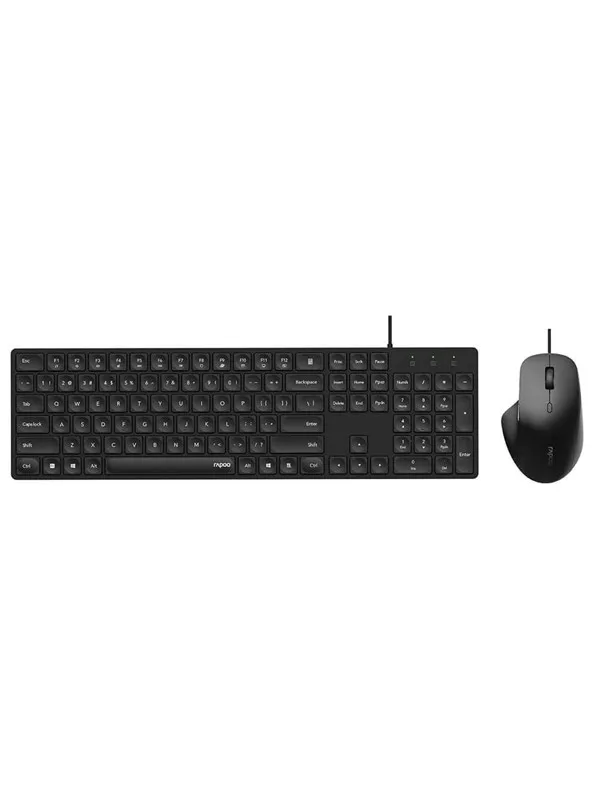 RAPOO NX8020 - Tastatur & Mussett - Nordisk - Svart