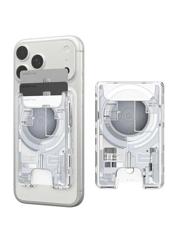 Spigen Ultra Hybrid Wallet MagSafe - zero one white