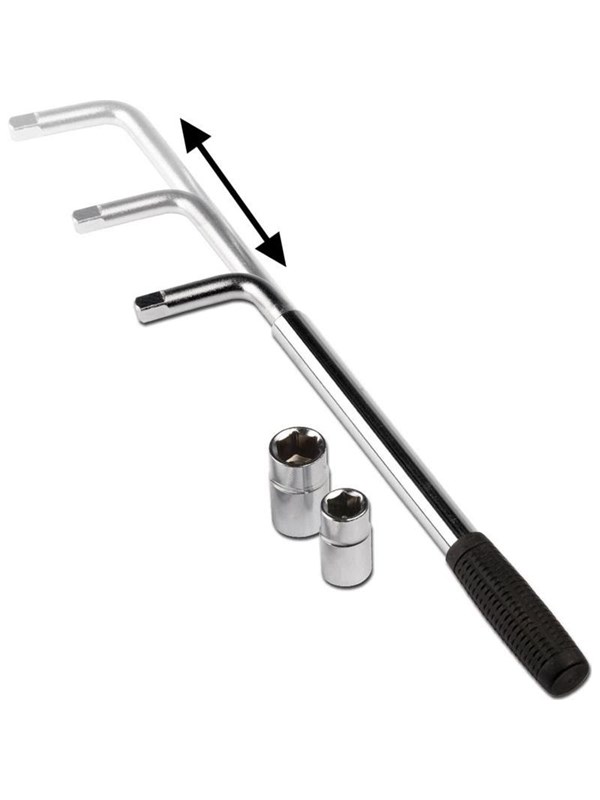 Dunlop - Telescopic heavy duty wheel wrench