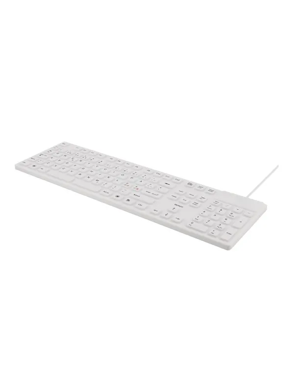 Deltaco TB-505 - Tastatur - Nordisk - Hvit