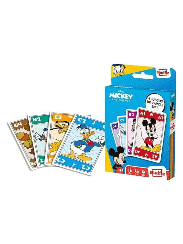 Disney Shuffle Card Game 4in1 Mickey & Friends