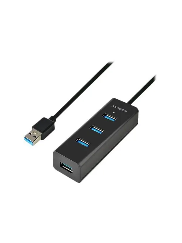 AXAGON N HUE-S2BL - hub - 4 ports USB-hub - USB 3.2 - 4 porter - Svart