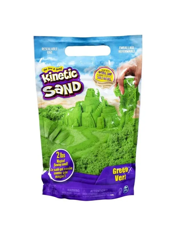 Kinetic Sand Grønn, 0.9 kg