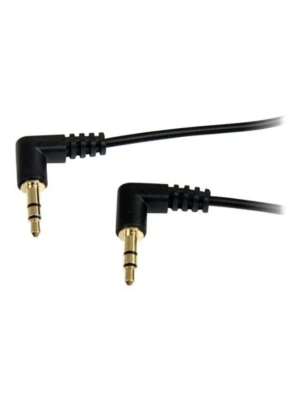 StarTech.com Slim 3.5mm Right Angle Stereo Audio Cable - ljudkabel - digitalt ljud