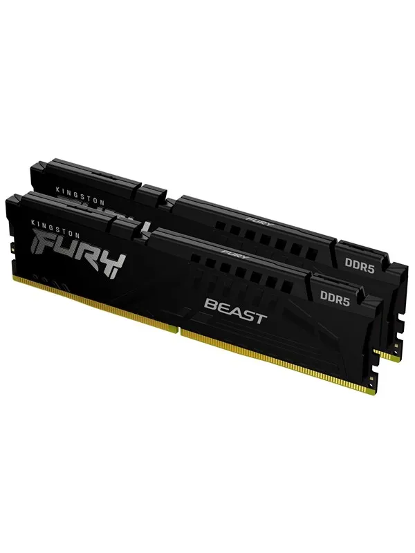 Kingston FURY Beast DDR5-5200 - 64GB - CL40 - Dual Channel (2 pcs) - Intel XMP - Svart