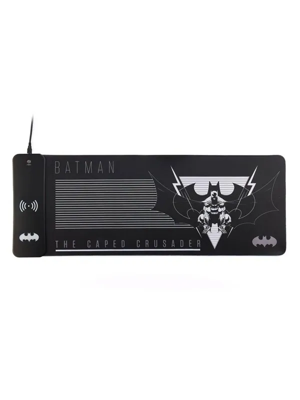 Numskull DC Comics Batman XL RGB Gaming Mat with 15W Wireless Charger