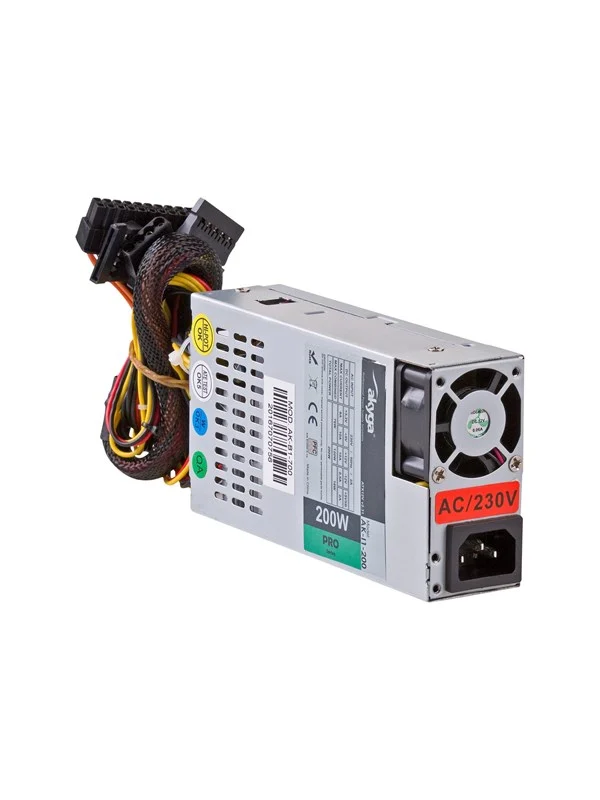 Akyga Pro Series Strømforsyning (PSU) - 200 Watt - 40 mm - ATX - 80 Plus Ja