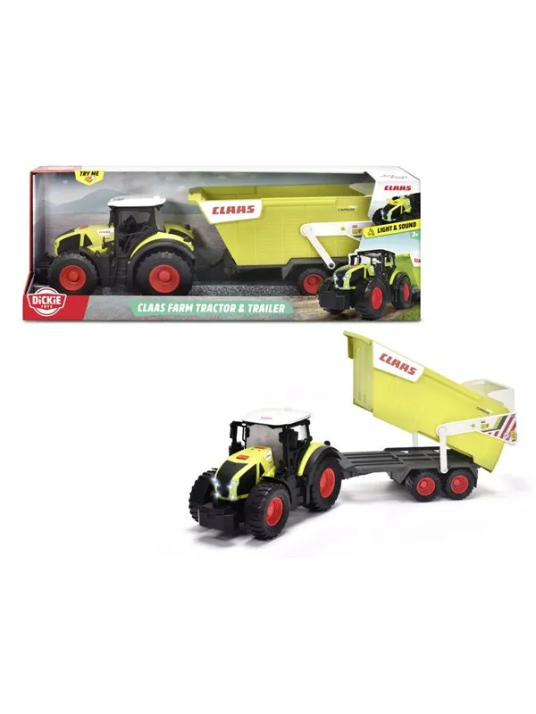 Dickie CLAAS Traktor med Tilhenger