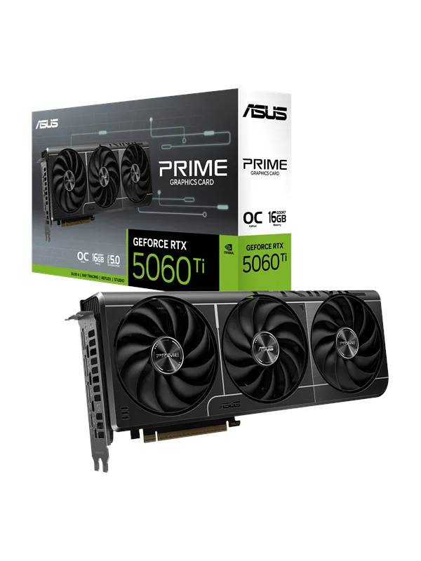 ASUS GeForce RTX 5060 Ti Prime OC - 16GB GDDR7 RAM - Grafikkort