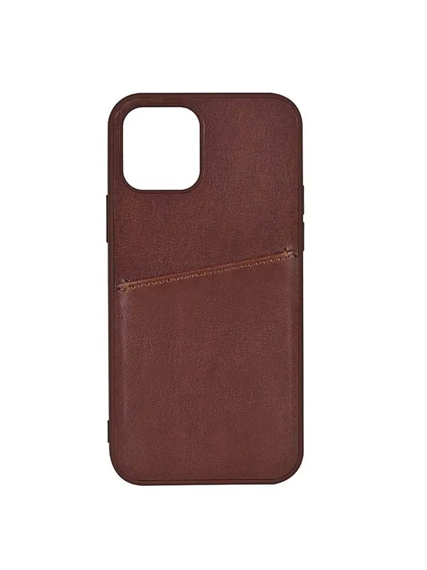 Buffalo Phone Case PU 1 Card iPhone 13 Mini Brown