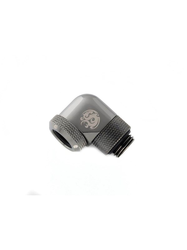 Bitspower Black Sparkle Enhance Rotary G1/4" 90-Degree Multi-Link Adapter For OD 12MM