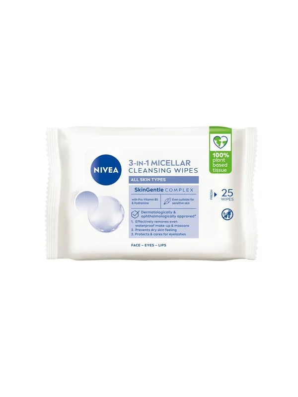Nivea Micellar Wipes 25 stk