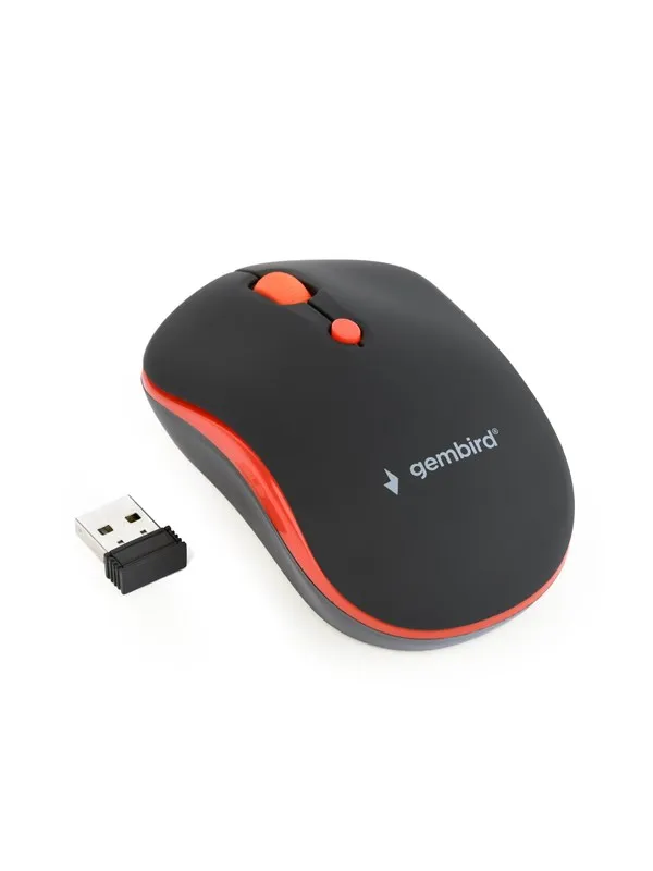 Gembird Wireless optical mouse 4B-03 - Mus - Optisk - 4 - Rød