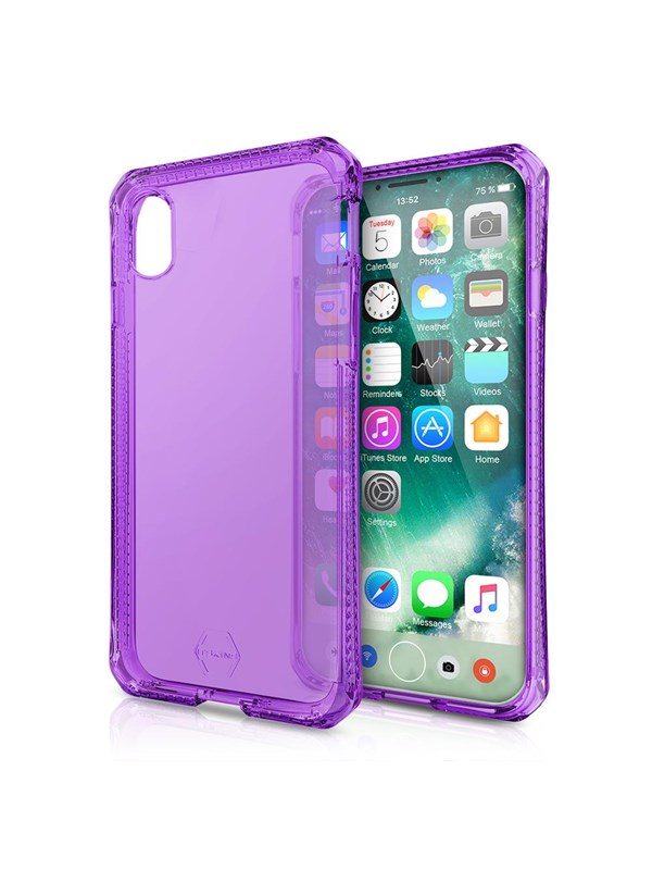 ITSKINS  SPECTRUM CLEAR cover for iPhone XS / X®. Purple
